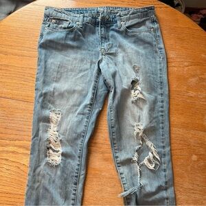 Gap Jeans Sexy Boyfriend Fit, 100% Cotton, 6/28R, Distressed